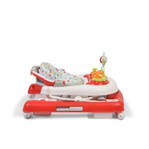 Dubak-guralica za bebe 2u1 "Melody" Crvena