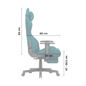 Huzaro Force 5.7 Teal gaming stolica - Img 4
