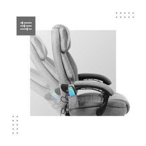 Kancelarijska stolica sa masažerima Mark Adler Boss 6.0 Grey - Img 2