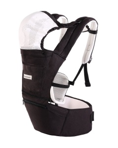 KikkaBoo Kengur nosiljka za bebe 3in1 CHLOE Crna do 15 kg