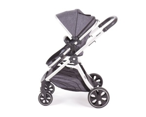 KikkaBoo Kolica za bebe MAUI Siva set 3in1 sa autosedištem i tvrdom korpom - Img 3