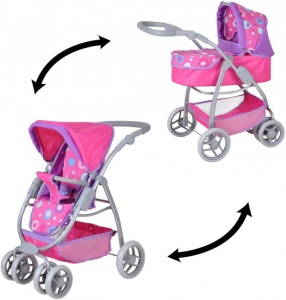 Knorr kolica za lutke Coco pink splash - Img 3