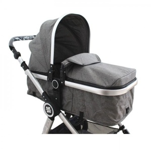 Kolica za bebe "X-cross" 2 in 1 Tamno-Siva, set sa autosedištem - Img 3
