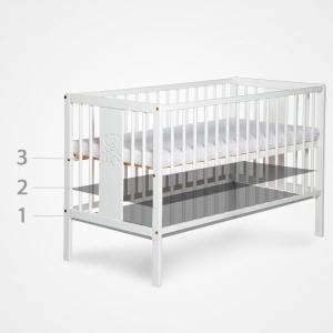 Krevetac za bebe "Radek VII" Beli
