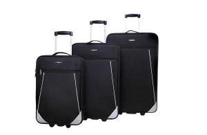 MALAGA set kofera 3/1 Crni