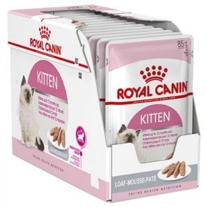 ROYAL CANIN Vlažna hrana za mačiće, u formi paštete Kitten Loaf 85gr x 12kesica - Img 1