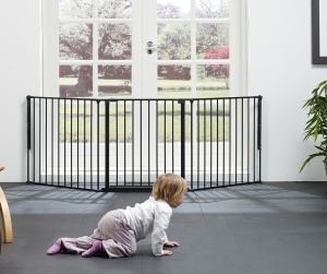 BabyDan Flex L Sigurnosna ograda za decu 90–223 cm – Zidna montaža, Crna - Img 4