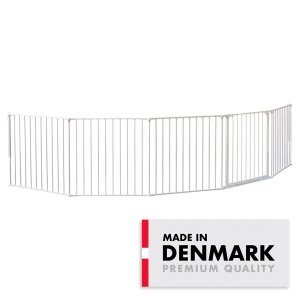 BabyDan Flex XXL Sigurnosna Ograda za Decu 90–350 cm – Zidna montaža, Bela