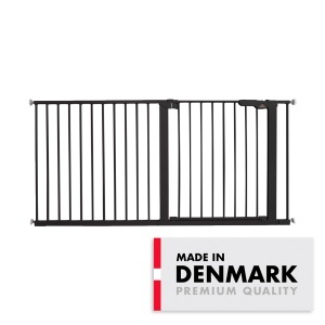 BabyDan Premier sigurnosna ogradica Extra Wide 151–158 cm crna, bez bušenja