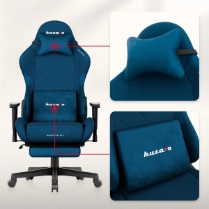 Ergonomski jastuk za vrat i lumbarni jastuk na gejmerskoj stolici Huzaro Force 5.7 Blue