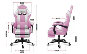 Huzaro Gaming stolica Force 4.7 Pink Mesh - Img 4
