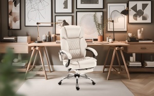 Kancelarijska stolica sa masažerima Mark Adler Boss 6.0 Beige