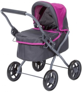 Knorr kolica za lutke Mini Lili siva-lila