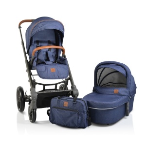 Kolica za bebe "Icon" 2 u 1 Jeans, set sa tvrdom korpom - Img 2