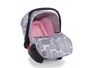 Kolica za bebe "Sarah" 2 u 1 Siva-Pink, set sa autosedištem - Img 2