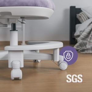 Stabilna baza sa blokadom točkića i SGS sertifikatom na dečijoj stolici Mark Adler Junior 5.7 Purple
