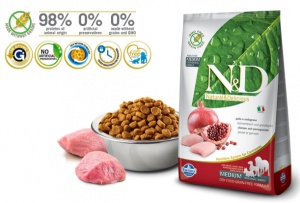 N&D Suva hrana Dog GF Medium Adult Chicken&Pomegranate 800g