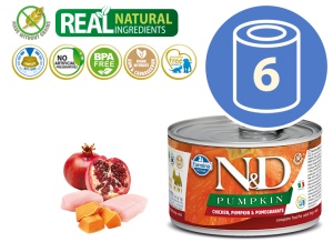 N&D Vlažna hrana Can Dog PM Mini Chicken&Pumpkin&Pomegranate 140g x 6kom pakovanje
