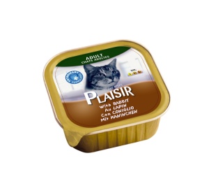 Plaisir pašteta Vlažna hrana za mačke zečetina 100g
