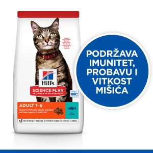 Suva hrana za Mačke Hill's Science Plan Adult s Tunjevinom 300 g - Img 3