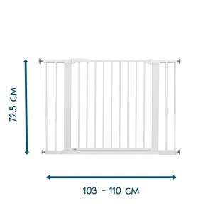 Prikaz specifikacija i dimenzija 103-110 cm za BabyDan Perfect Close ogradu