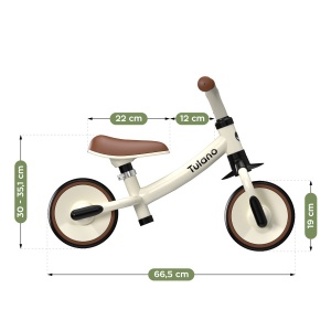 Dečiji balance bike Tulano Scout 15 Cream - Img 3