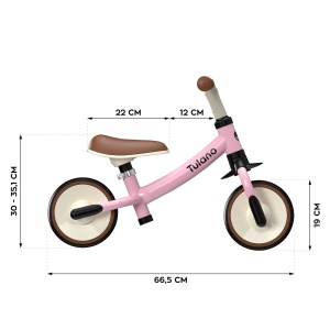 Dečiji balance bike Tulano Scout 15 Pink - Img 3