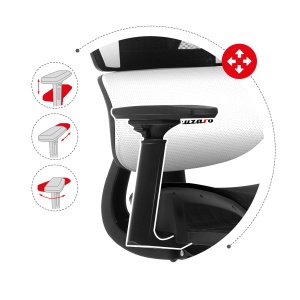 Gejmerska stolica Huzaro Combat 8.0 White - Img 4