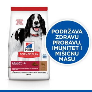 Hrana za Pse Hill's Science Plan Medium Adult sa Jagnjetinom i Pirinčem 2,5 kg - Img 3