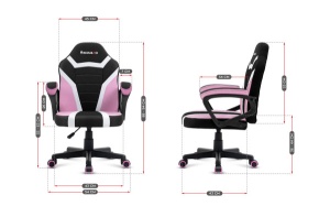 Huzaro Dečija Gaming stolica Ranger 1.0 Pink Mesh - Img 3