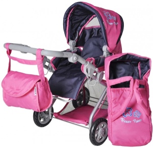 Knorr kolica za lutke Kyra pink flower - Img 2