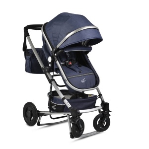 Kolica za bebe Gigi denim sa mehanizmom za ljuljanje - Img 4
