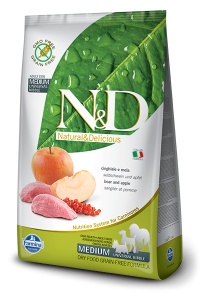 N&D Suva hrana Dog Grain Free Boar-Apple Adult Medium 12kg