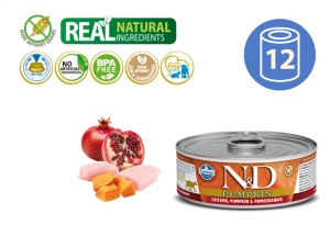 N&D Vlažna hrana Can Cat PM Chicken&Pumpkin&Pomegranate 80g x 12kom pakovanje