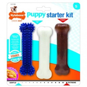 Nylabone Puppy Igračka za žvakanje za štence, početni set S - Img 2