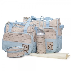 Torba za mame i bebe"Stella" 4 u1, Plava