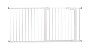 BabyDan Premier sigurnosna ogradica Extra Wide 151–158 cm bela, bez bušenja - Img 2