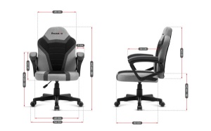 Gaming Dečija stolica Huzaro Ranger 1.0 Grey Mesh - Img 4