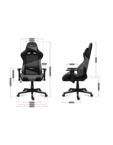 Gejmerska stolica Huzaro Force 6.2 Grey Mesh - Img 3