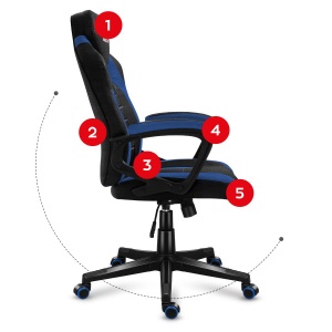 Huzaro Gaming stolica Force 2.5 Blue Mesh - Img 4