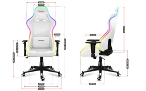 Huzaro Gaming stolica Force 6.2 RGB White - Img 2
