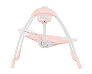 KikkaBoo Ljuljaška za bebe CHILLO HIPPO DREAMS Pink - Img 2