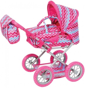 Knorr kolica za lutke Ruby Pink Zigzag