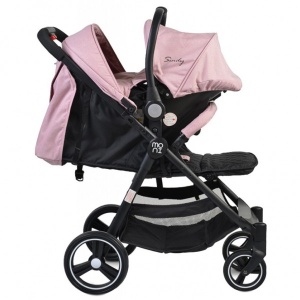 Kolica za bebe "Sindy" 2u1 SET sa autosedištem Pink - Img 4