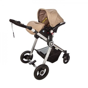 Kolica za bebe "X-cross" 2 in 1 Tamno-Bež, set sa autosedištem