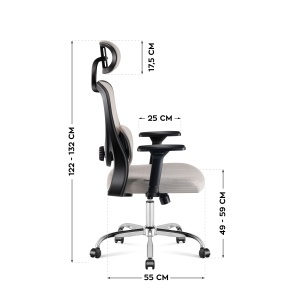 Mark Adler Manager 3.2 kancelarijska stolica – ergonomska, siva - Img 2