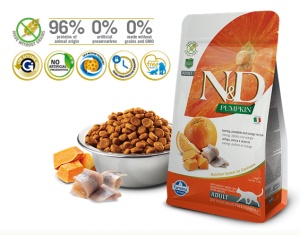 N&D Suva hrana Cat Pumpkin Herring&Orange 1,5kg