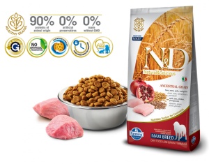 N&D Suva hrana LG Maxi Adult Chicken&Pomegranate 12 kg
