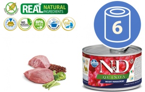 N&D Vlažna hrana Can Dog Quinoa Mini Weight Management 140g x 6kom pakovanje