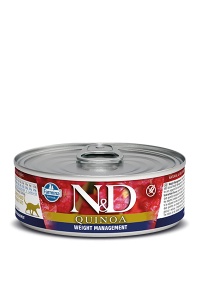N&D Vlažna hrana konzerva Cat Quinoa Weight Management 80g - Img 2